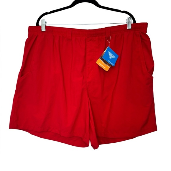 Columbia PFG Backcast III Water Shorts Red - Picture 2 of 14